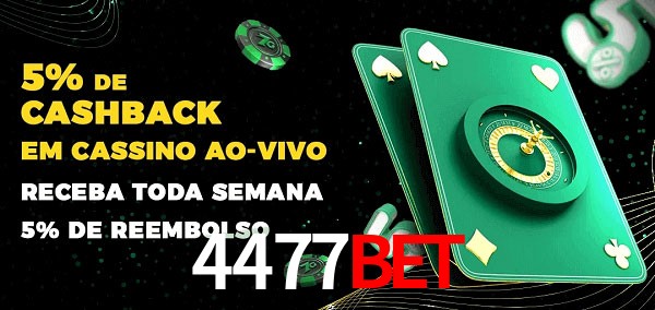 Promoções do cassino ao Vivo 4477bet